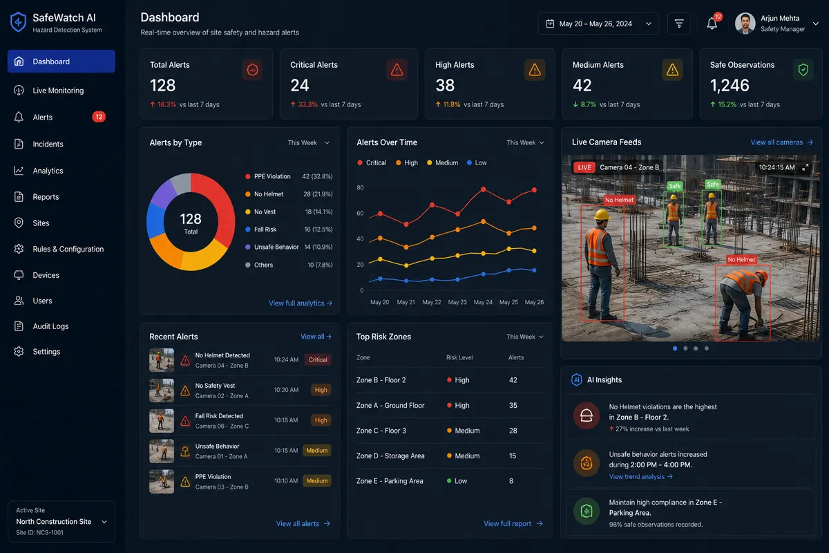 Smart CCTV Hazard Detection System